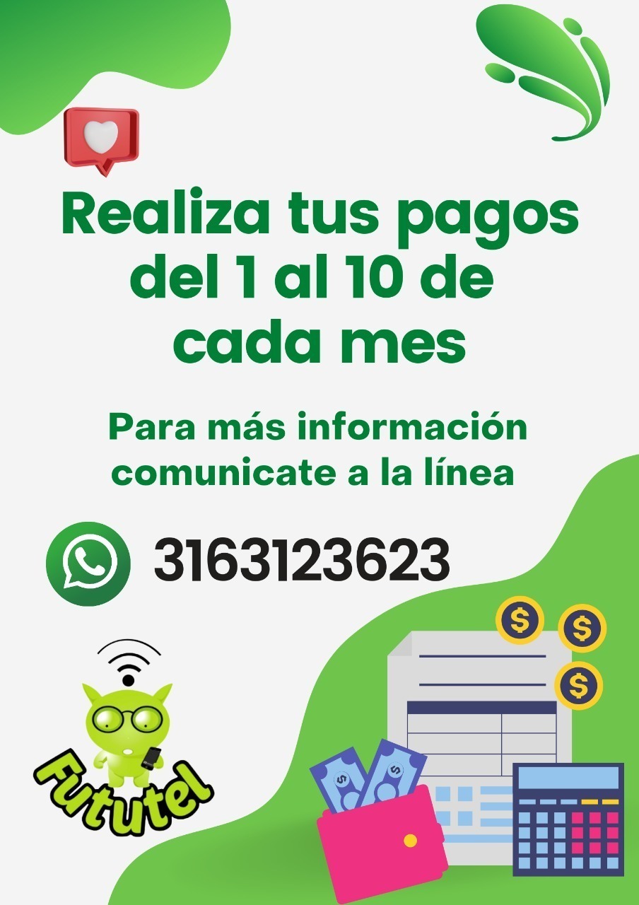 Realiza el pago de tu factura de FutuTel Internet en el punto FutuPago mas cercano